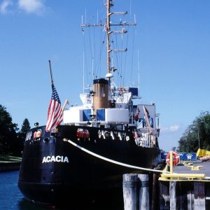 Tour the USCGC Acacia in Manistee—a WWII-era Coast Guard cutter turned museum ship offering hands-on Great Lakes history.