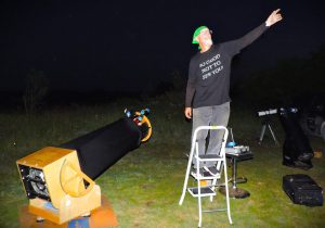 Tony Miller,  Telescope Man Extraordinaire. Photo Courtesy of Cynthia Hector Johnson