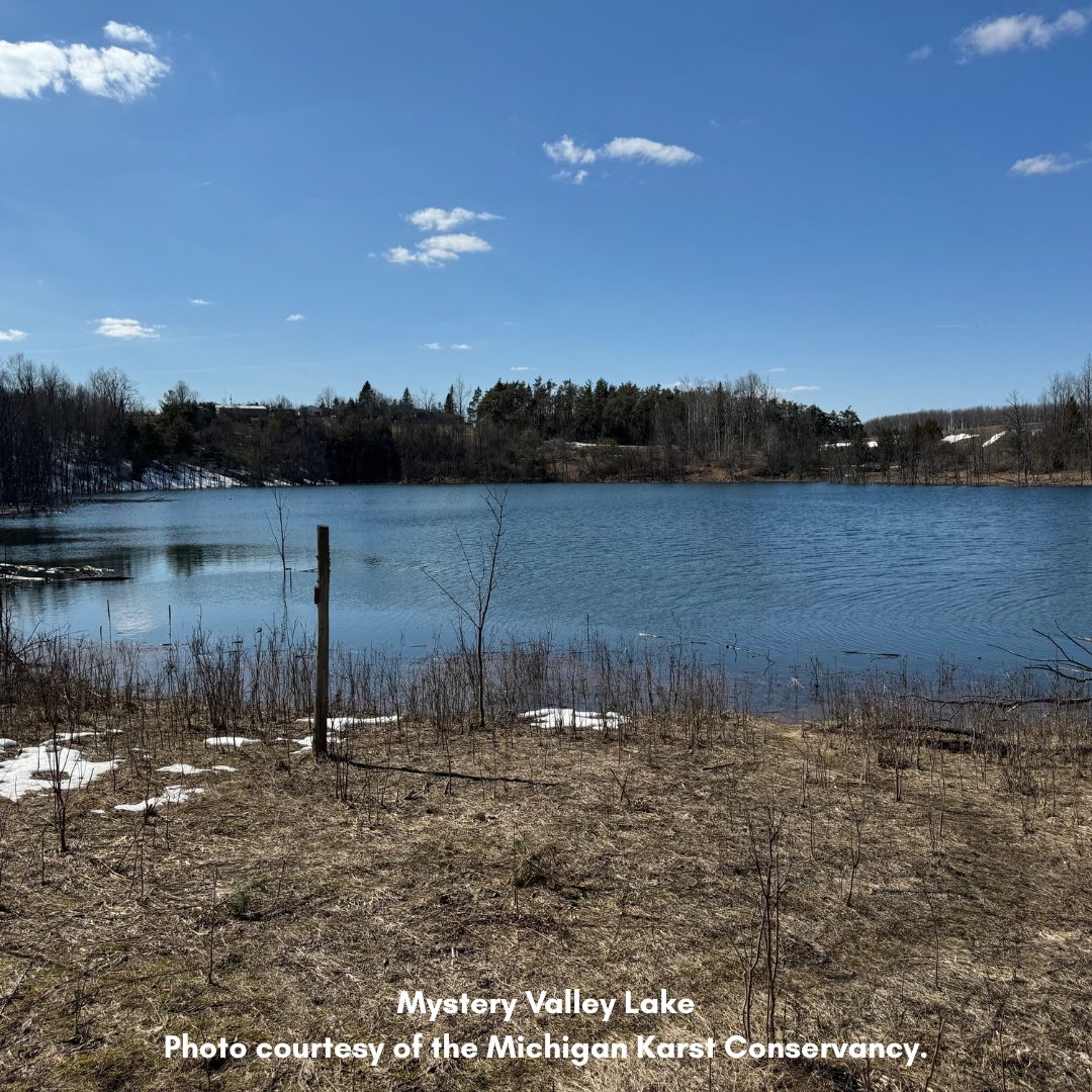 Explore the Alpena sinkholes in Northeast Michigan, including Stevens Twin Sinks, Mystery Valley, and Rockport State Recreation Area.