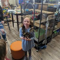 Holding A snake at Cognition in Beulah Michigan