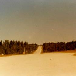 The Road to Heaven 1982. Freeway off the Mackinac Bridge heading into the Upper Peninsula The Road to Heaven 1982. Freeway off the Mackinac Bridge heading into the Upper Peninsula