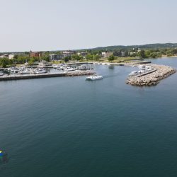 Downtown Traverse City and Clinch Park Marina