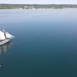 Sailboat in West Grand Traverse Bay