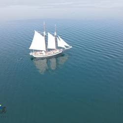 Sailboat in West Grand Traverse Bay