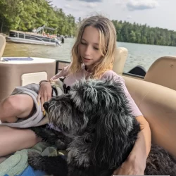 Summer boating on Long Lake in Traverse City, Michigan