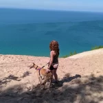 Pyramid Point Trail Leelanau County with Danielle and Ava