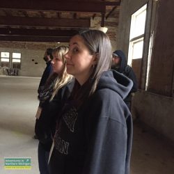 Standing in the common area in one of the Buildings of Grand Traverse Commons