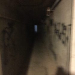 One of the hallways in the Tunnels at Grand Traverse Commons